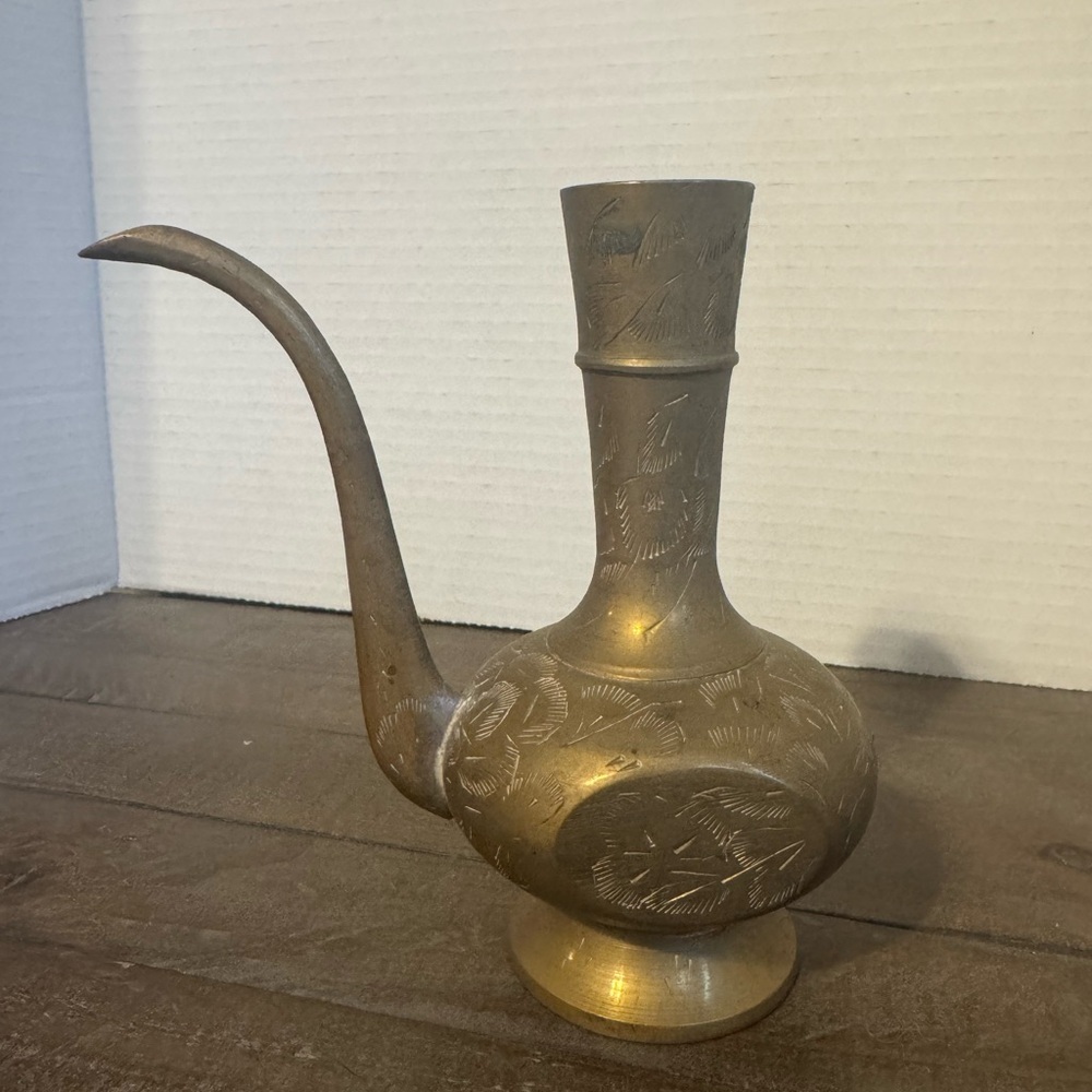 Vintage Solid Brass Genie Lamp